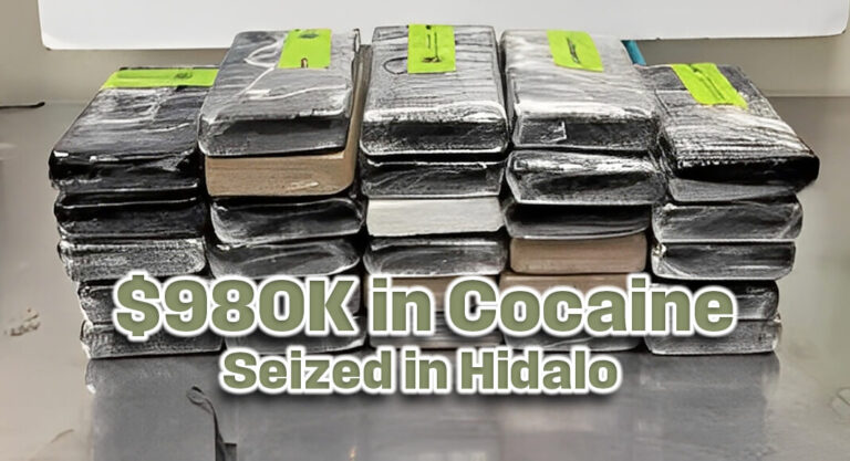 Hidalgo CBP Officers Seize $980K in cocaine 