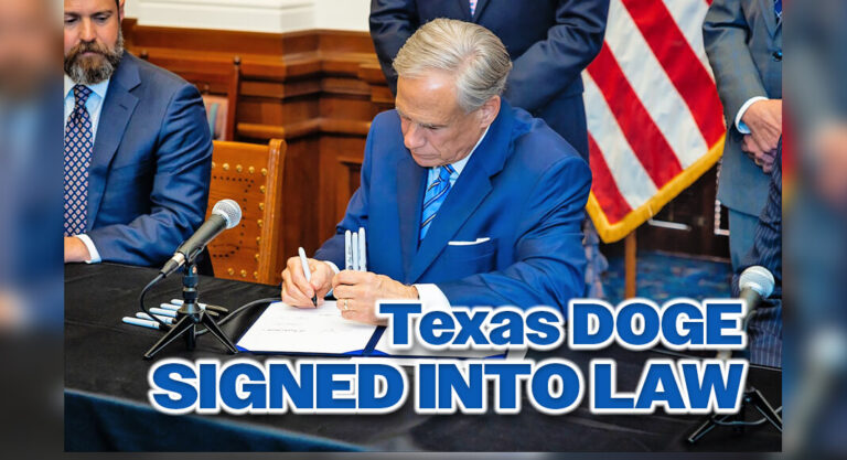Governor Abbott Signs Texas DOGE Into Law