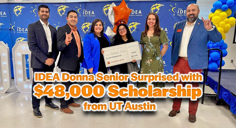 IDEA Donna Senior Surprised with $48,000 Scholarship from UT Austin