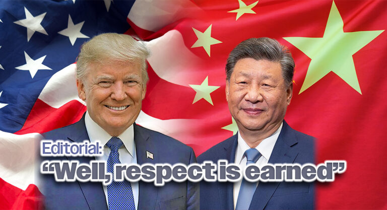 Editorial: “Well, respect is earned.”