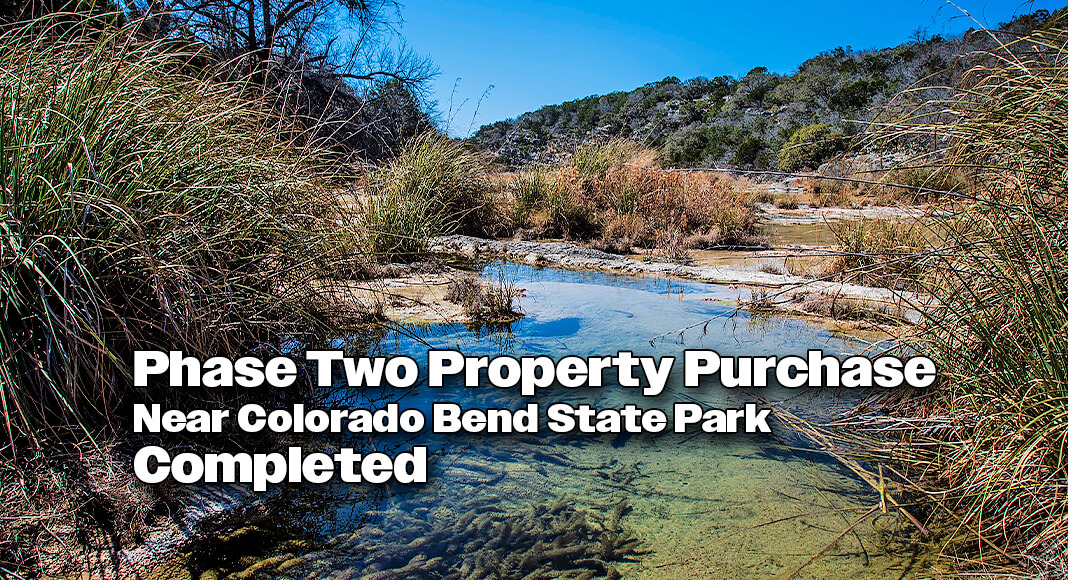 Texas Parks and Wildlife Department (TPWD) finalized the purchase of 1,100 acres in Lampasas and Burnet Counties, completing the second phase of an acquisition to create a new state park. Courtesy image