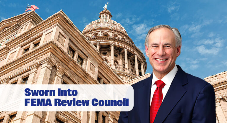Governor Abbott Sworn into FEMA Review Council