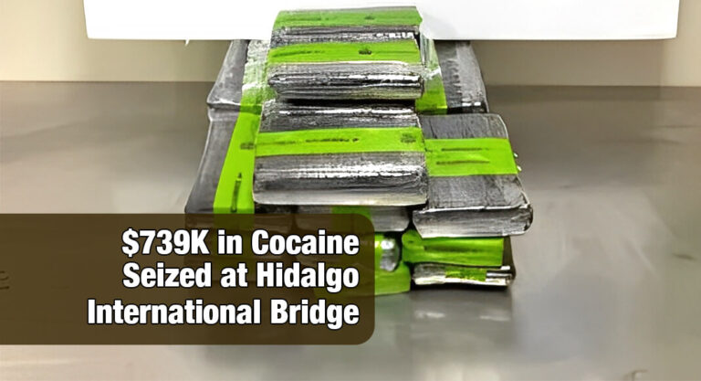 CBP Officers Seize $739K in Cocaine at Hidalgo International Bridge