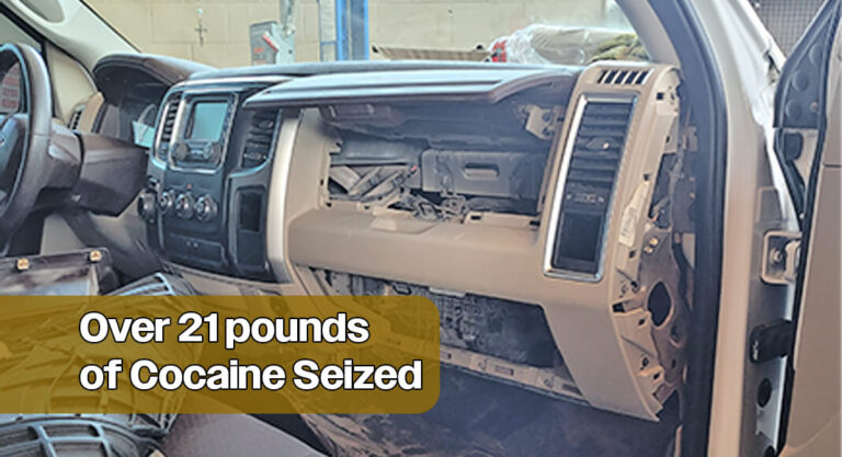 CBP Officers Stop Cocaine Smuggling Attempt at Ysleta Port