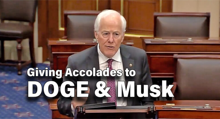 Cornyn Praises Texas DOGE, Discusses Musk’s Legacy