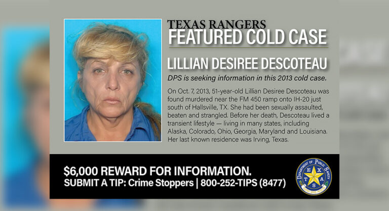 Texas Rangers Seek New Tips in 2013 East Texas Cold Case
