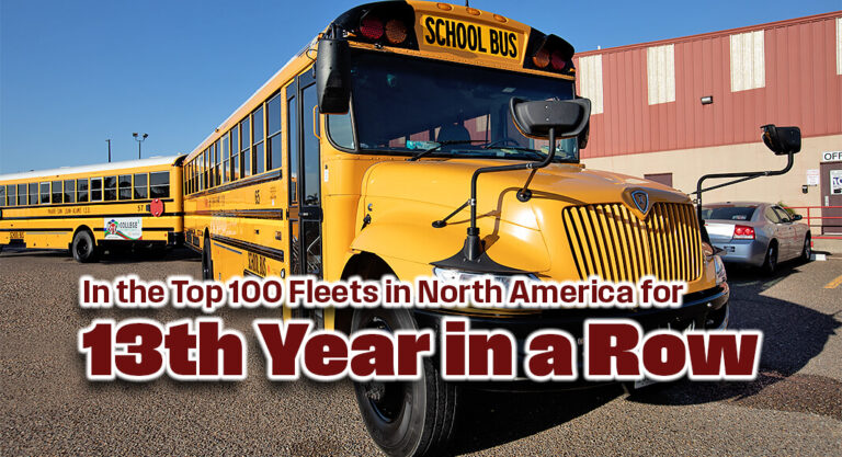 PSJA ISD Transportation Dept. Among Top 100 Fleets in North America for 13th Consecutive Year