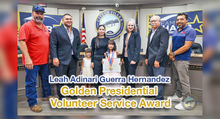 Leah Adinari Guerra Hernandez Receives Golden Presidential Volunteer Service Award