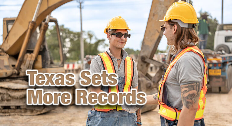 Texas Sets New Records for Total Jobs, Texans Working, Total Labor Force