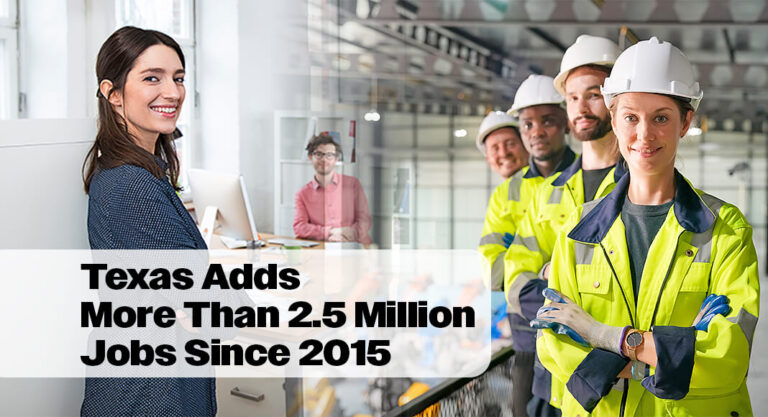 Texas Leads Nation with Most New Jobs Added Over Last Year