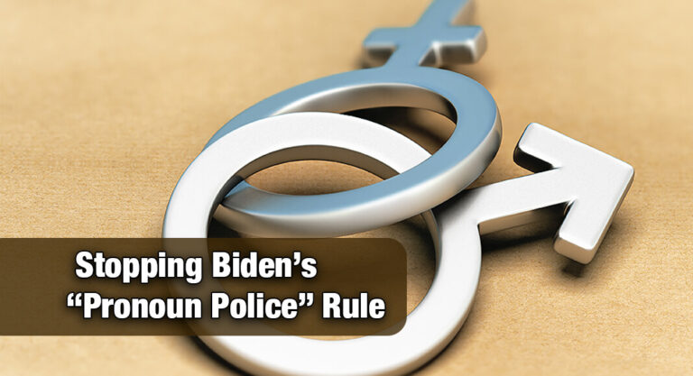 Paxton Stops Biden’s “Pronoun Police” Rule