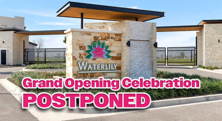 POSTPONED: Grand Opening of Waterlily at La Sienna in Edinburg