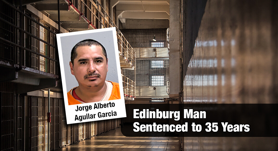 A Hidalgo County jury found Jorge Alberto Aguilar Garcia, 44, of Edinburg, Texas, guilty of Aggravated Sexual Assault of a Child. Courtesy image