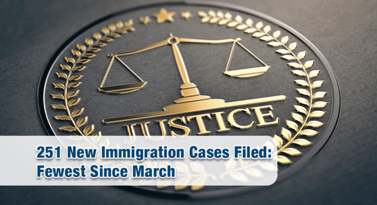 251 New Immigration Cases Filed in Western District of Texas, Fewest Since March