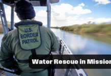 Border Patrol Agents Conduct Water Rescue in The Rio Grande