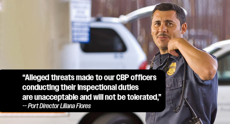 CBP Officers Detain Man for Verbal Threats, Impeding Inspection At Del Rio International Bridge