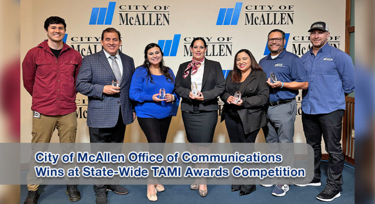 City of McAllen Office of Communications Wins at Statewide Industry Awards Ceremony  