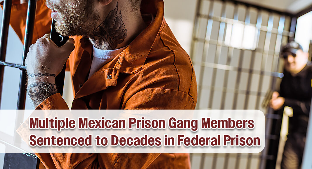 Seven members of the Partido Revolucionario Mexicano (PRM) prison gang were sentenced in a federal court in Del Rio to a combined 137 years in prison for their roles in a cocaine trafficking conspiracy. Image for illustration purposes