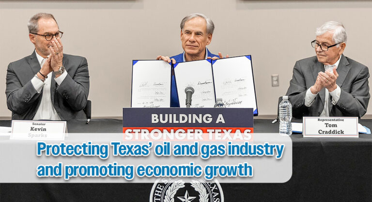 Governor Abbott Signs Oilfield Theft Protection, Pro-Growth Legislation into Law