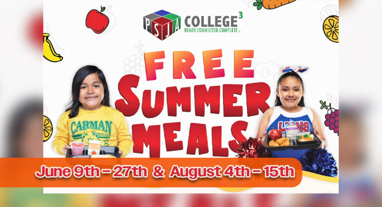 PSJA ISD Free Summer Breakfast & Lunch For kids 18 and Younger