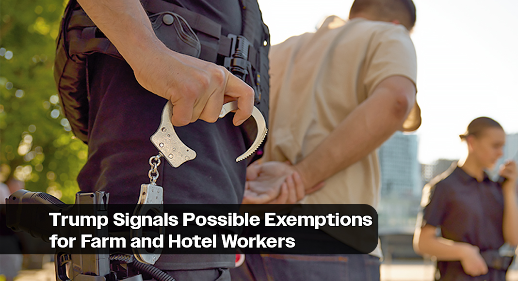 President Donald Trump has recently indicated that he is considering exempting undocumented immigrants working in agriculture, hospitality, and related sectors from upcoming mass deportation efforts, according to multiple reports from June 15 and 16, 2025. Image for illustration purposes