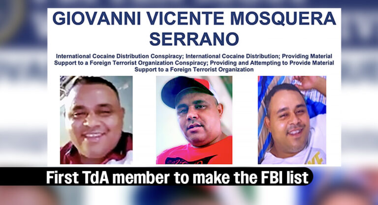 Tren de Aragua Leader Added to FBI’s Ten Most Wanted Fugitives