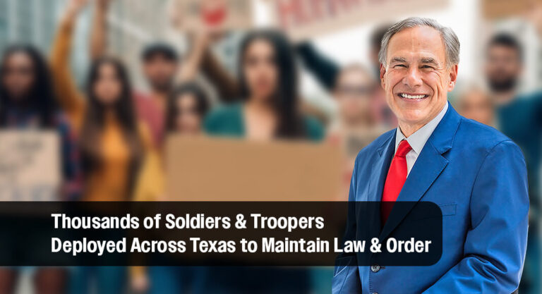 Abbott Surges Texas National Guard, DPS Ahead of Planned Anti-ICE Protests