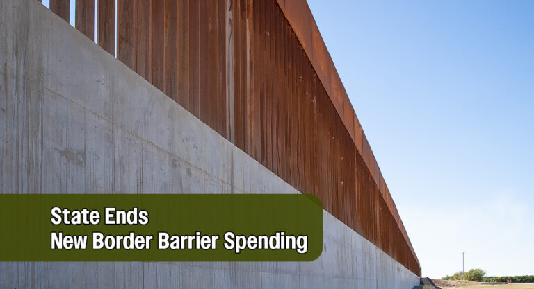 Texas Pulls State Funding for Border Wall Project