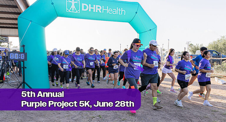 DHR Health’s 5th Annual Purple Project 5K to Commemorate “National Cancer Survivors Month”, June 28th