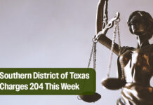 Southern District of Texas charges 204 this week alone in relation to border enforcement efforts