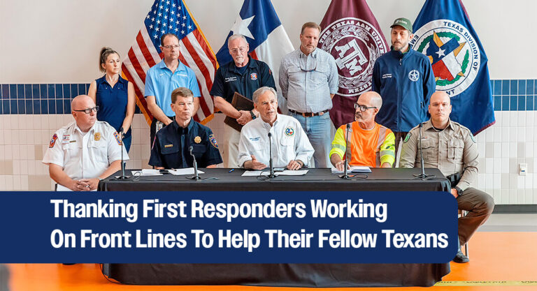 Governor Tours Flood Damage, Provides Update On Texas’ Response to Severe Flooding in Central Texas