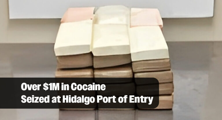 Hidalgo CBP officers seize over $1M in cocaine