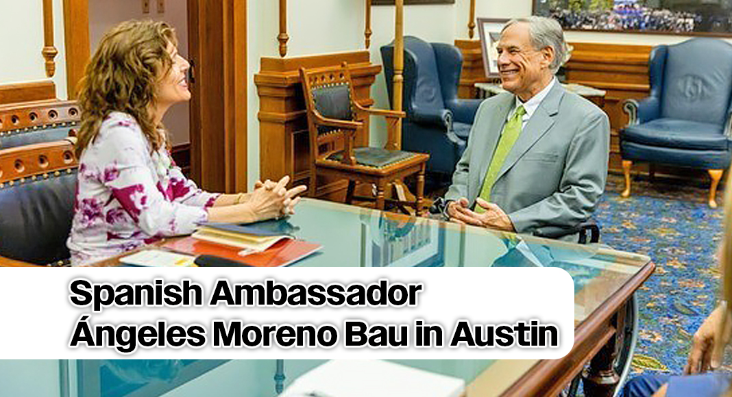 Governor Greg Abbott held a meeting with Spanish Ambassador to the United States Ángeles Moreno Bau at the Texas Capitol to discuss strengthening the economic relationship between Spain and Texas. Photo: Office of The Governor