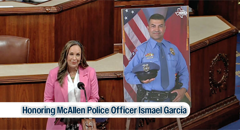 De La Cruz Honors McAllen Police Officer Ismael Garcia