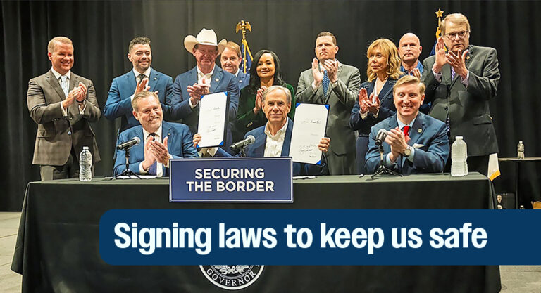 Governor Abbott Signs Key Border Security Laws