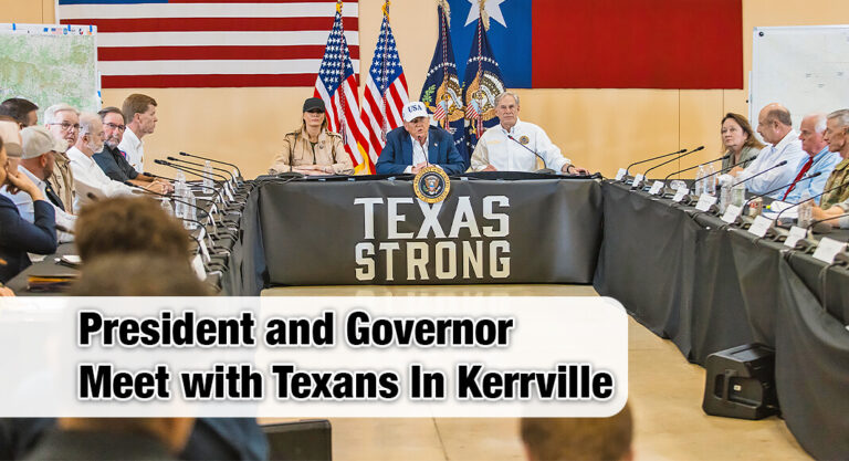 Governor Abbott, President Trump Visit with Impacted Texans in Kerrville