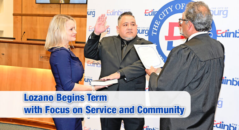 Gerry Lozano Sworn in as Edinburg Council Member