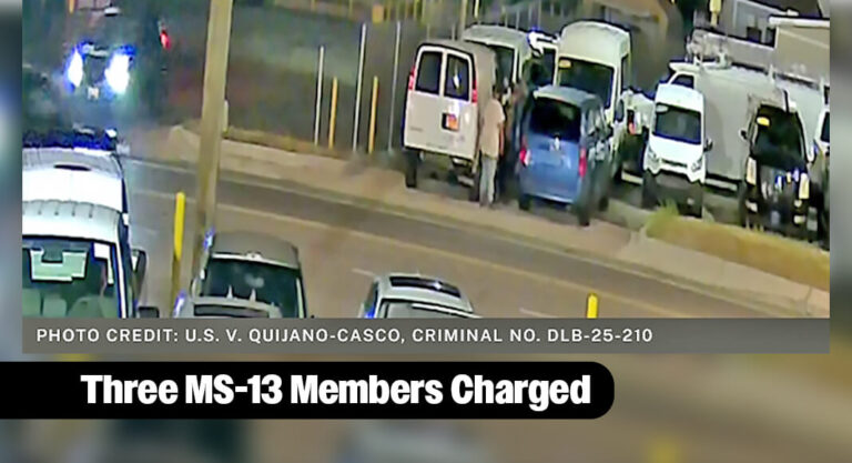 Three MS-13 Members Charged with Racketeering Conspiracy Involving Murder