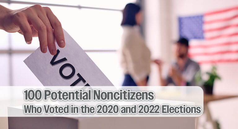 Paxton Launches Investigation into More than 100 Potential Noncitizens Who Voted in the 2020 & 2022 Elections