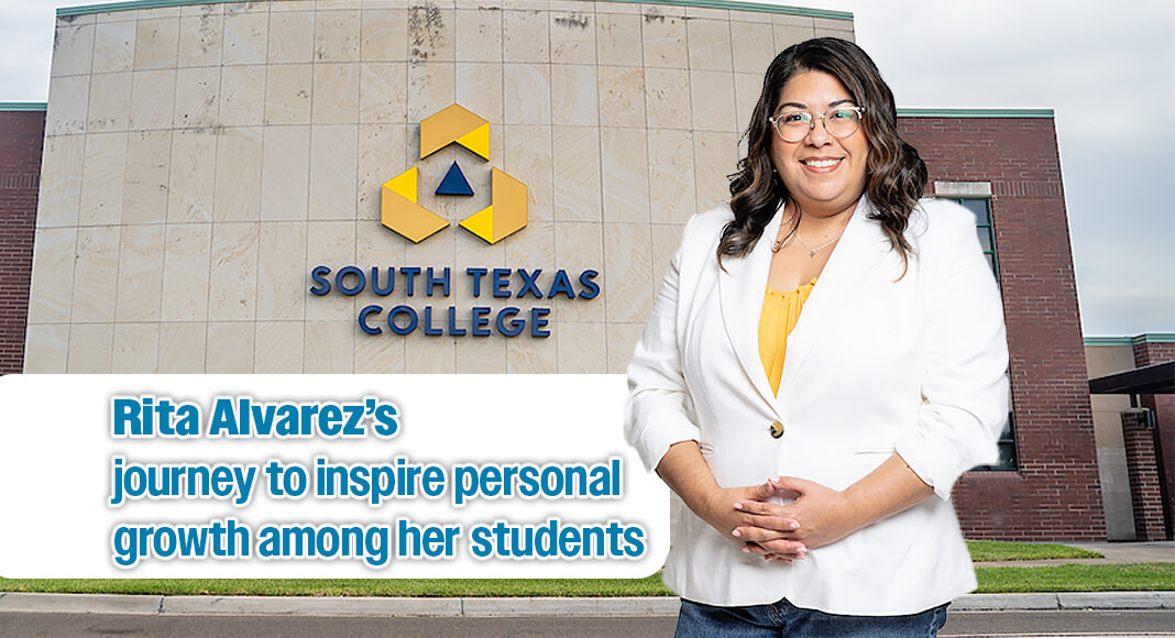 In her journey to inspire personal growth among her students, South Texas College Psychological Science faculty member Rita Alvarez recently earned a National Institute for Staff and Organizational Development (NISOD) Excellence Award. STV Image