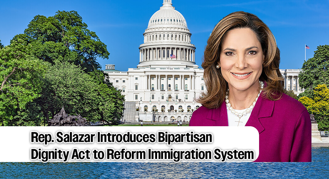 The bill proposes a wide range of reforms, including modernizing border infrastructure, instituting mandatory E-Verify to prevent illegal employment, and creating a structured path to legal status for certain undocumented immigrants through a seven-year Dignity Program. Image: Public Domain via Wikimedia Commons. Bgd for illustration purposes