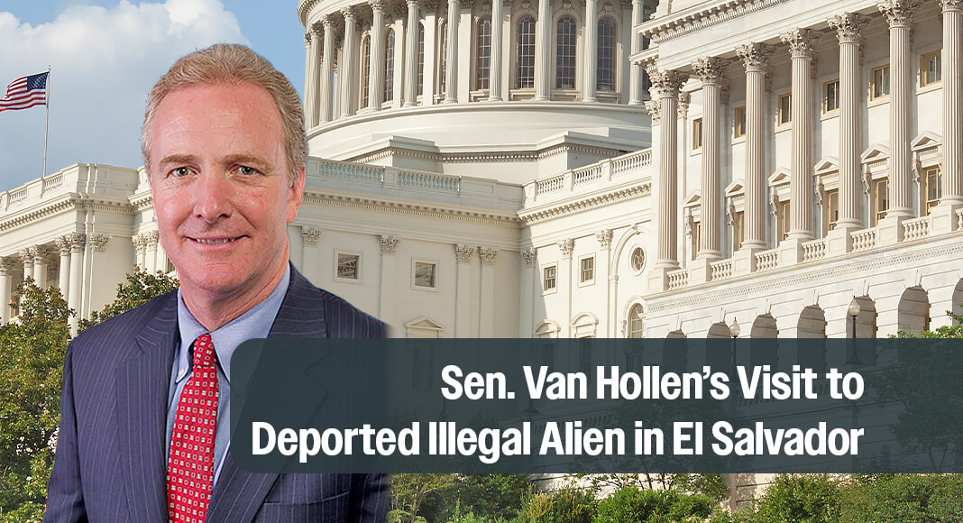 Judicial Watch announced it has filed a Freedom of Information Act (FOIA) lawsuit against the U.S. State Department for all records regarding Sen. Chris Van Hollen’s (D-MD) April visit to El Salvador, where he met with deported illegal alien and accused MS-13 gang member Kilmar Abrego Garcia (Judicial Watch Inc. v. U.S. Department of State (No. 1:25-cv-02273)). Image: Public Domain via Wikimedia Commons. Bgd for illustration purposes