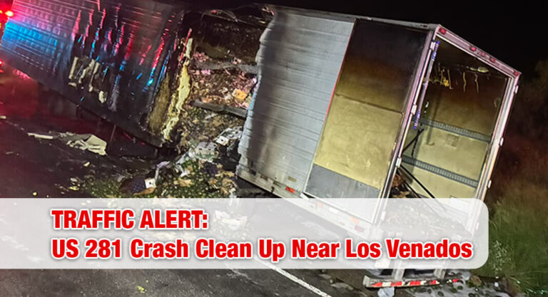 Us 281 Crash Clean Up Near Los Venados