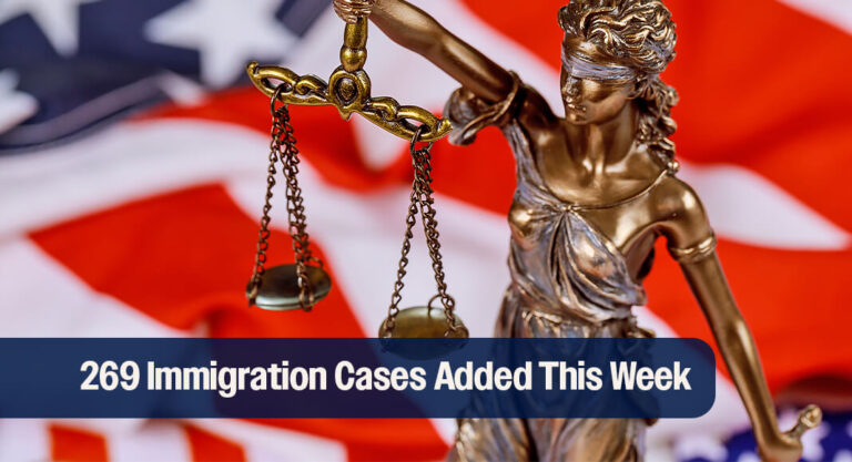 Western District of Texas Adds 269 Immigration Cases This Week