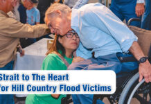 Governor Gives Strait to The Heart Funds to Hill Country Flood Victims
