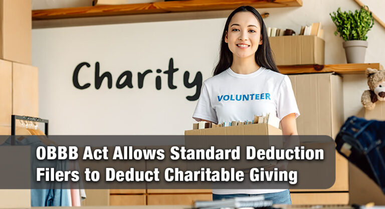 New Tax Law Expands Charitable Deductions for Non-Itemizers