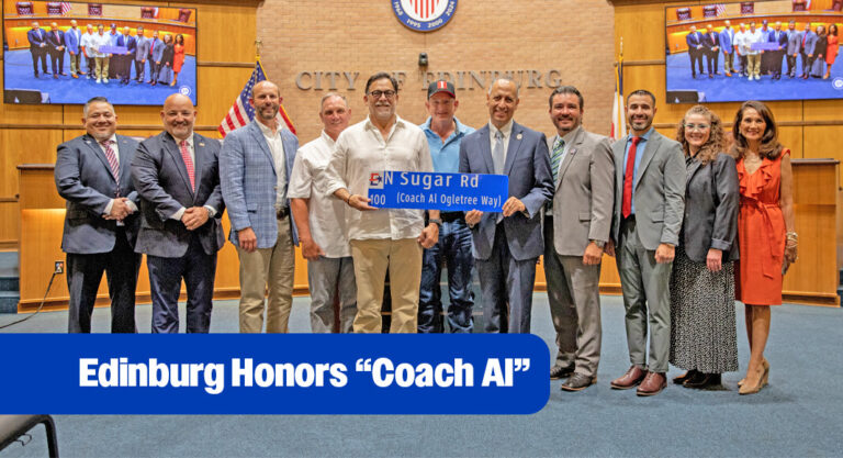 City of Edinburg to Name Section of Sugar Road in Honor of Al Ogletree, Nov. 3rd