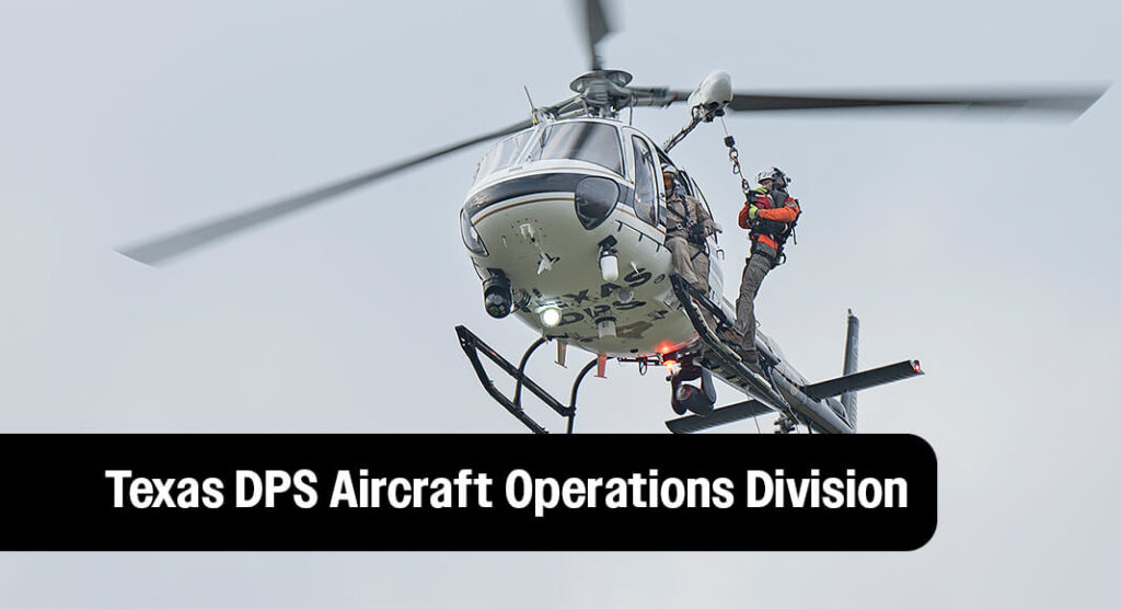 In recognition of National Aviation Day, the Texas Department of Public Safety (DPS) is spotlighting one of its most unique and highly trained aviation assets – the six-member Rescue Swimmer Unit within the Aircraft Operations Division (AOD). Photo; Texas DPS