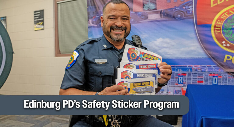 Edinburg PD’s Safety Sticker Program supporting individuals with medical conditions and disabilities