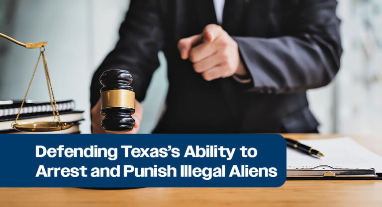 Pax­ton Requests Rehear­ing at Fifth Cir­cuit to Defend Texas’s Abil­i­ty to Arrest and Pun­ish Ille­gal Aliens